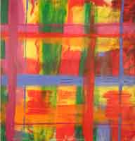 Plaid not dots, acrylic on canvas